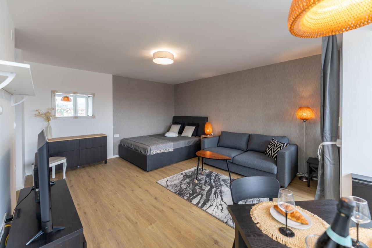 Elegant Tour As Studio Gilly With Open Views And A Balcony In The Center Ljubljana Extérieur photo